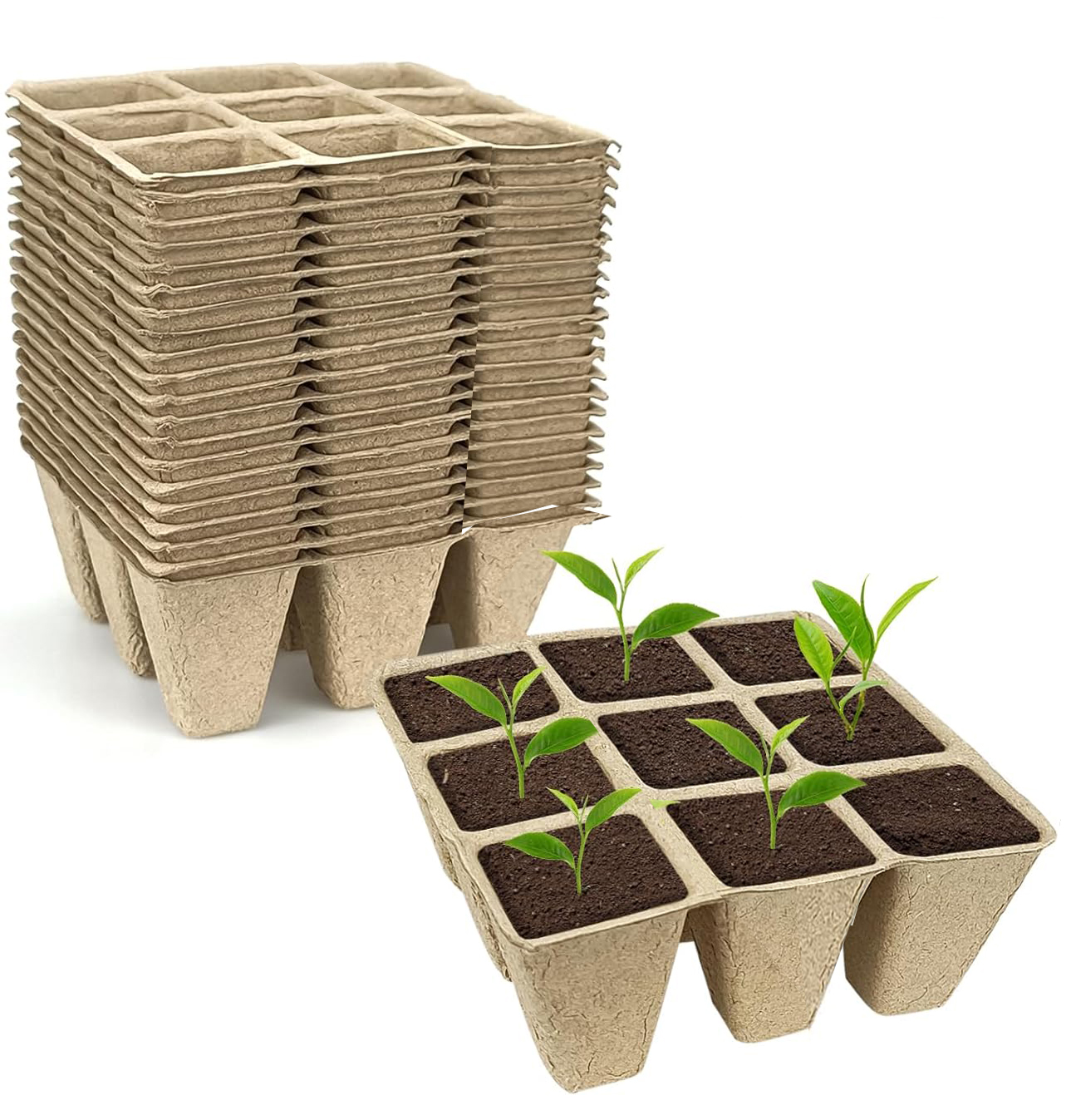 Biodegradable Seeding Starter Trays 3*3